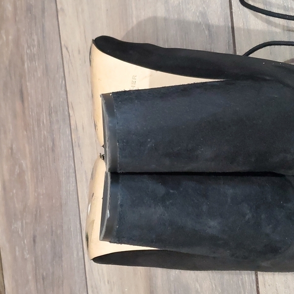 Marc Fisher Women Suede Block heels sandals Lace up shoes sz 9.5M - Picture 8 of 10